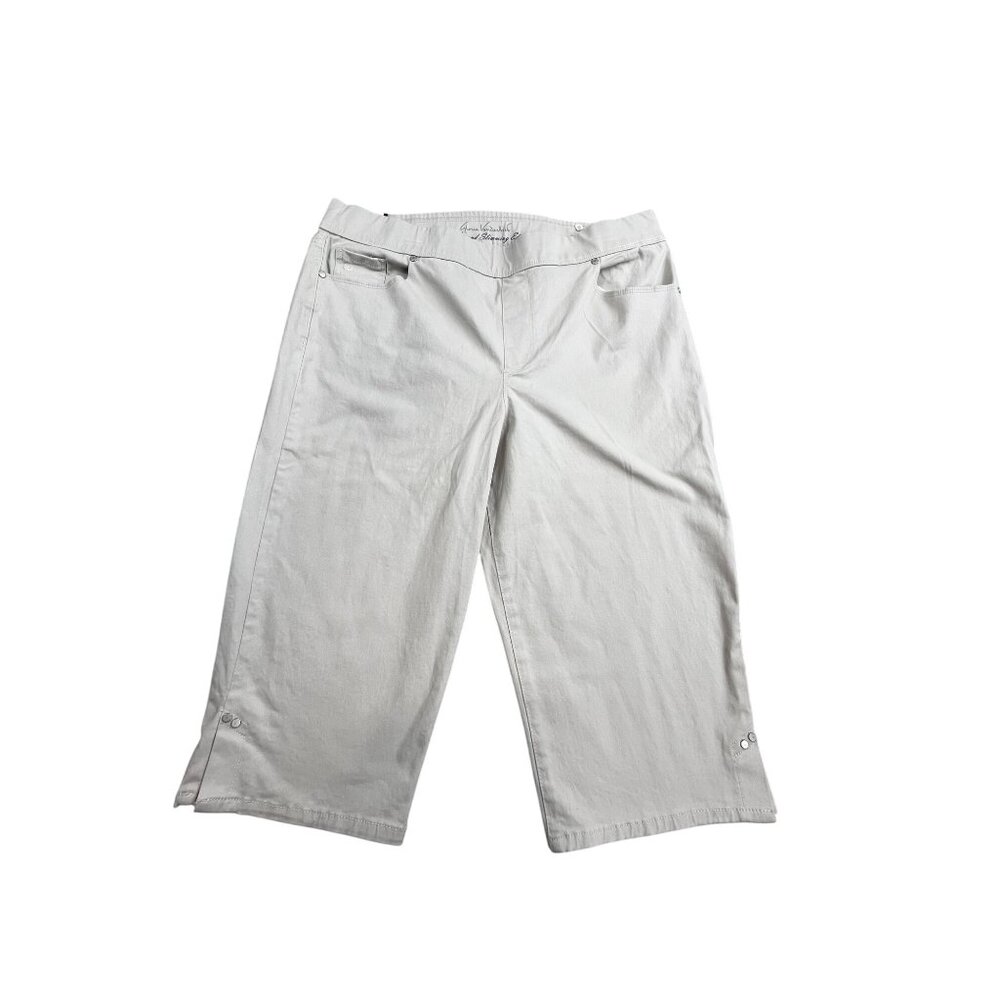 Gloria Vanderbilt "Avery" Womens Size 16 All-Around Slimming Effect Capri Pants